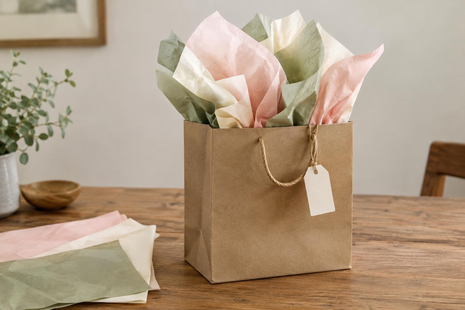 How to Arrange Tissue Paper in a Gift Bag